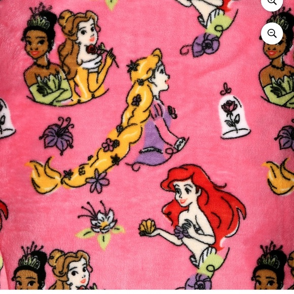 Disney Princess Pink 40”x50” Plush Toddler Blanket - Picture 4 of 6